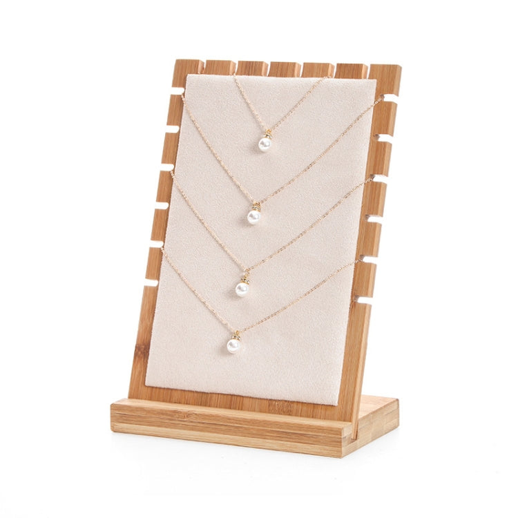 Bamboo Wood Detachable Jewelry Storage Display Stand
