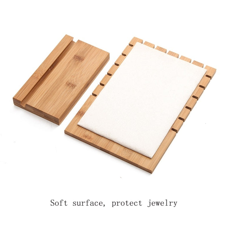 Bamboo Wood Detachable Jewelry Storage Display Stand