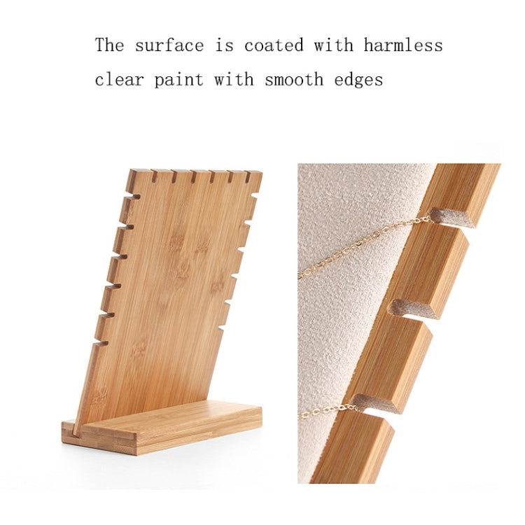 Bamboo Wood Detachable Jewelry Storage Display Stand