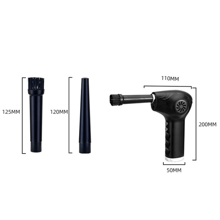 WD-1819 High Power USB Portable Computer Keyboard Duster, Battery Capacity:, 6000mAh (Black), 10000mAh (Black)