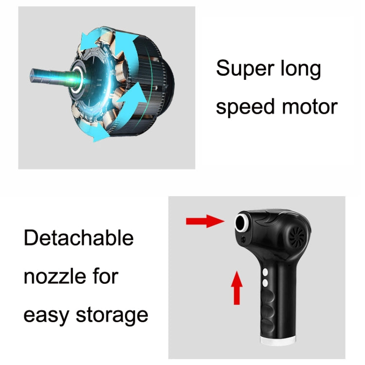 WD-1819 High Power USB Portable Computer Keyboard Duster, Battery Capacity:, 6000mAh (Black), 10000mAh (Black)