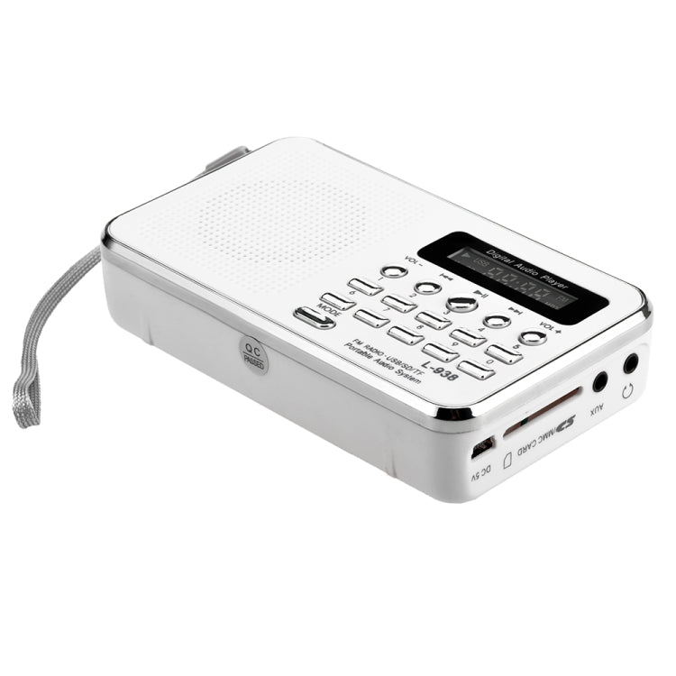 L-938  MP3 Audio Player FM Radio Support  SD MMC Card AUX-IN Earphone-out, Blue, Red, Pink, White, Black