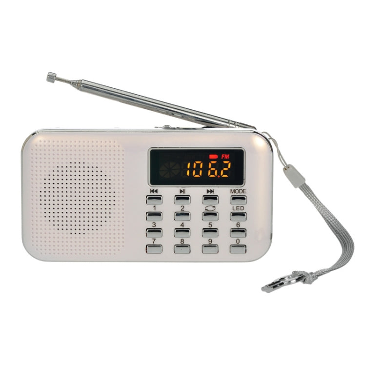 L-218AM  MP3 Radio Speaker Player Support TF Card USB with LED Flashlight Function
