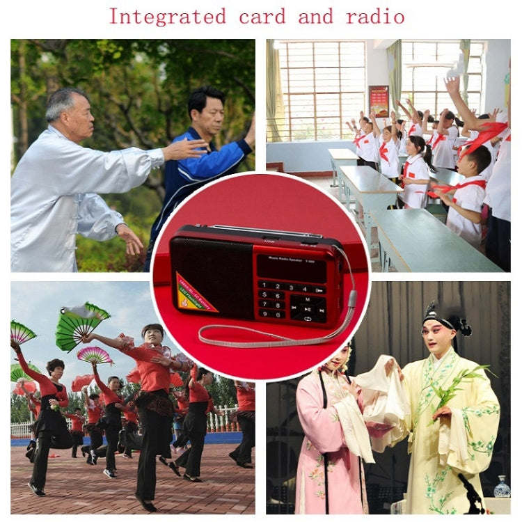 Bluetooth Card Radio Digital FM Player, Specifications: Y-509FM (No Solar Panel)