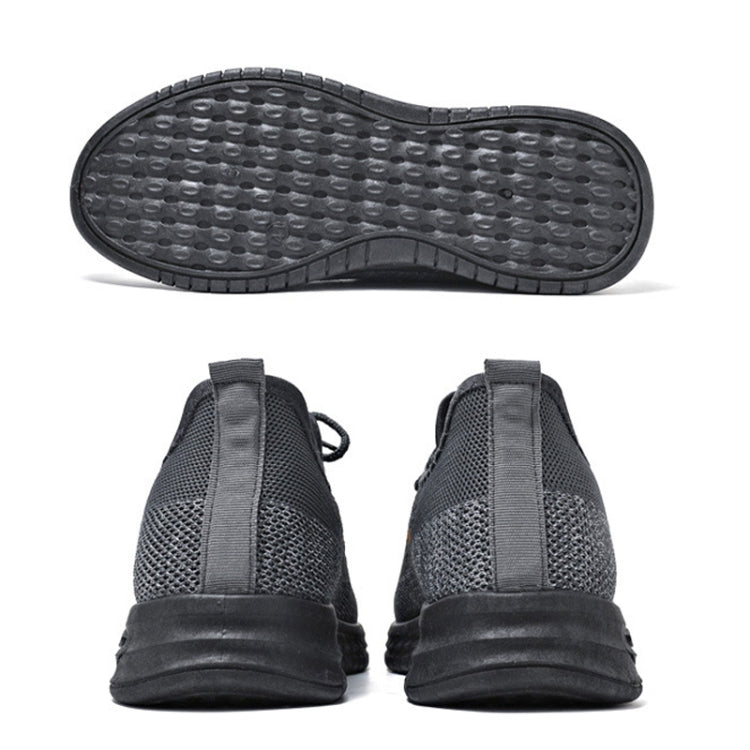 D06 Men Spring Flying Knitting  Shoes Lace Up Sports Casual Shoes