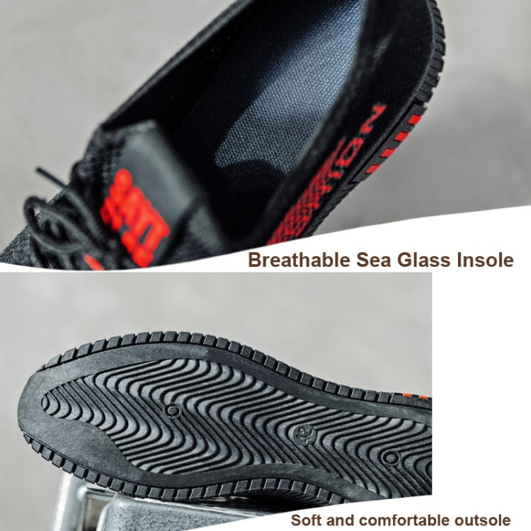 Men Spring Walking Shoes Casual Sports Breathable Flying Knit Shoes