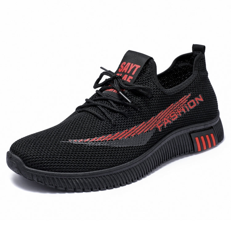 Men Spring Walking Shoes Casual Sports Breathable Flying Knit Shoes