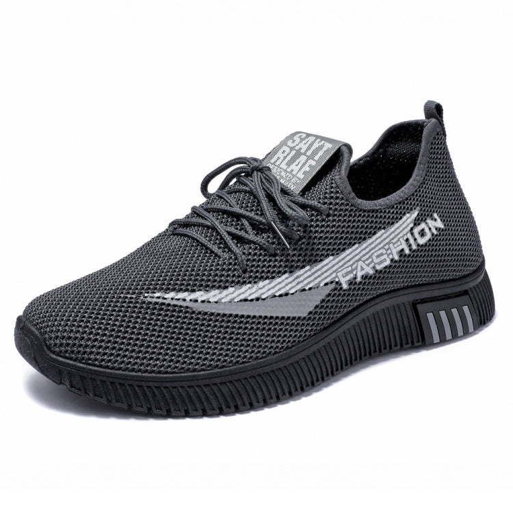 Men Spring Walking Shoes Casual Sports Breathable Flying Knit Shoes