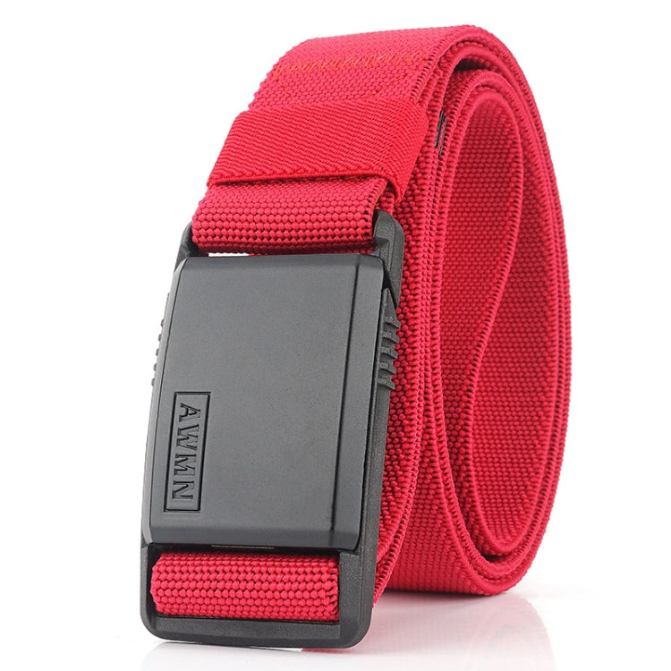 AWMN Metal Nylon Magnetic Buckle Fashion Casual Men Belt, Length: