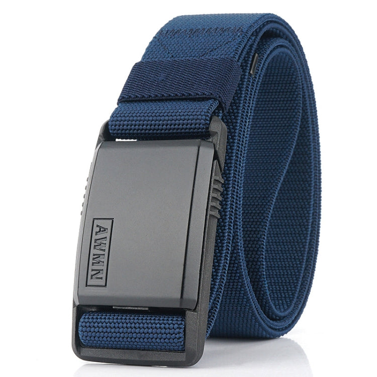 AWMN Metal Nylon Magnetic Buckle Fashion Casual Men Belt, Length: