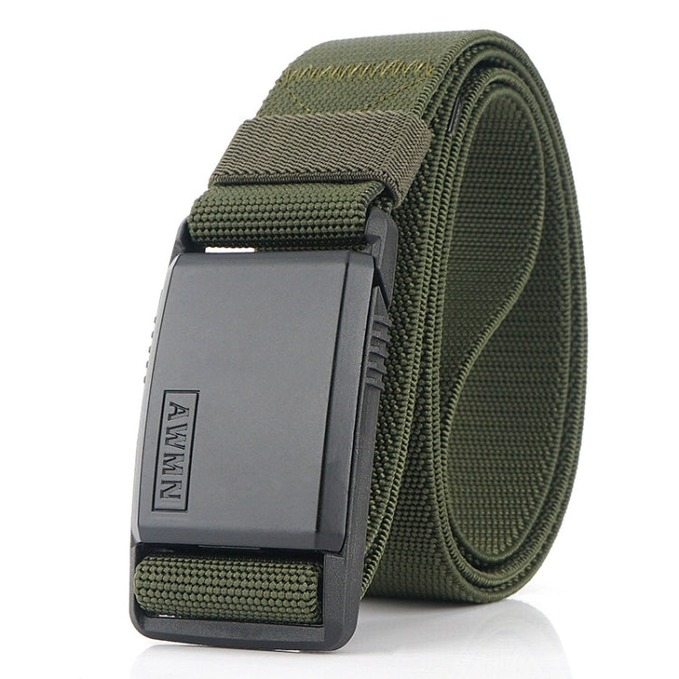 AWMN Metal Nylon Magnetic Buckle Fashion Casual Men Belt, Length: