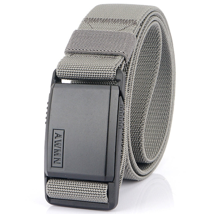 AWMN Metal Nylon Magnetic Buckle Fashion Casual Men Belt, Length: