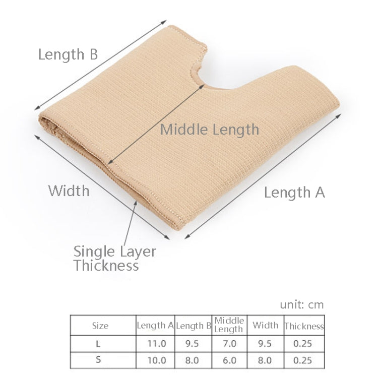 1 Pair Threaded U-Shaped Forefoot Pad Hallux Valgus Corrector Socks