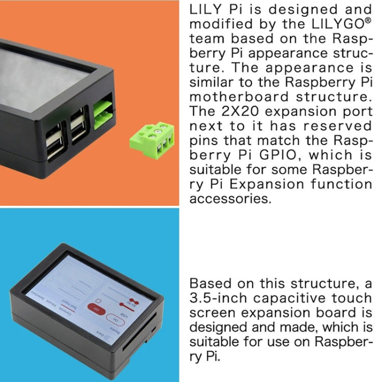 Lily Pi ESP32 Chip WiFi Bluetooth 3.5 Inch Capacitive Touch Screen 5V Relay USB Expansion Port