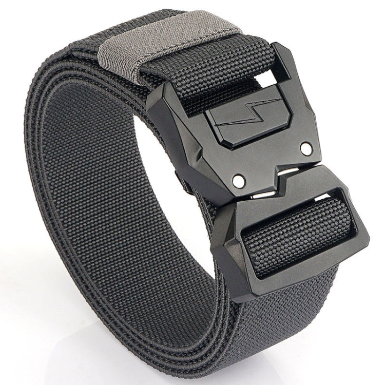 Outdoor Casual Lightning Buckle Men Elastic Belt, Length: