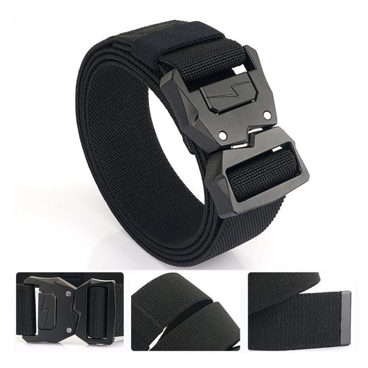 Outdoor Casual Lightning Buckle Men Elastic Belt, Length: