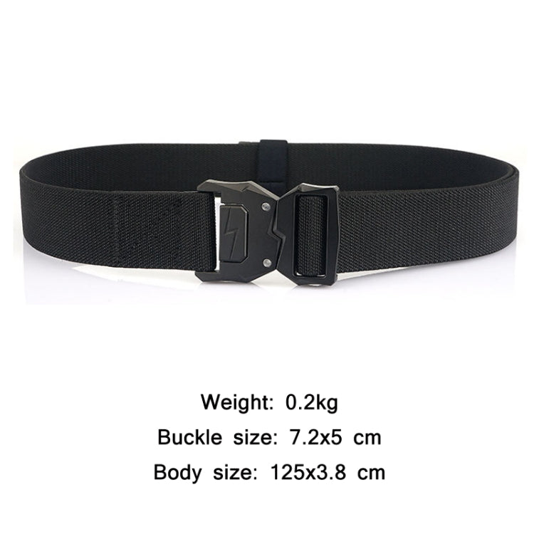 Outdoor Casual Lightning Buckle Men Elastic Belt, Length: