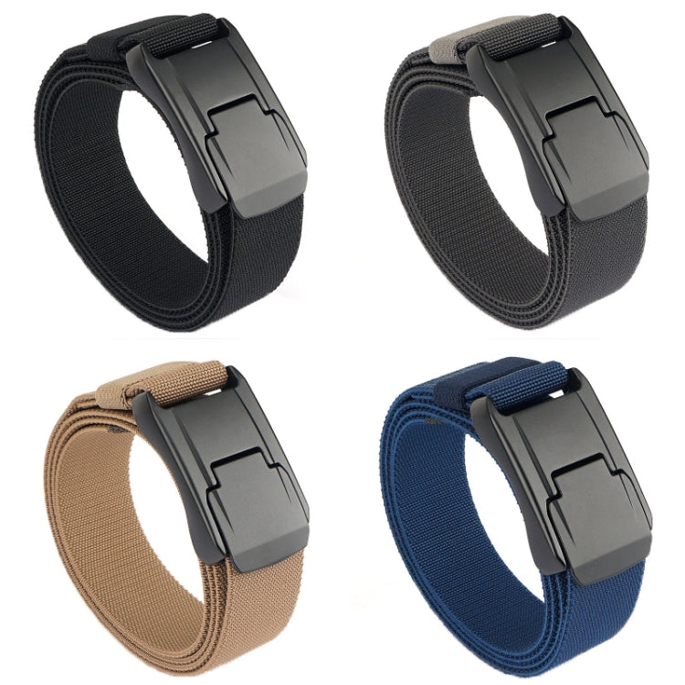 Men Casual Fashion Stretch Woven Quick Buckle Belt, Length: