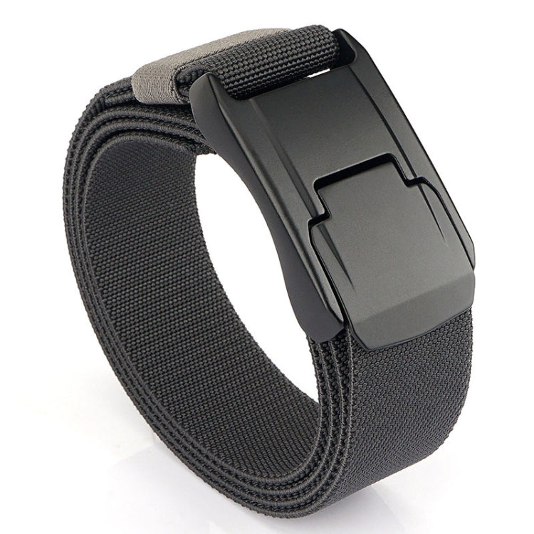 Men Casual Fashion Stretch Woven Quick Buckle Belt, Length: