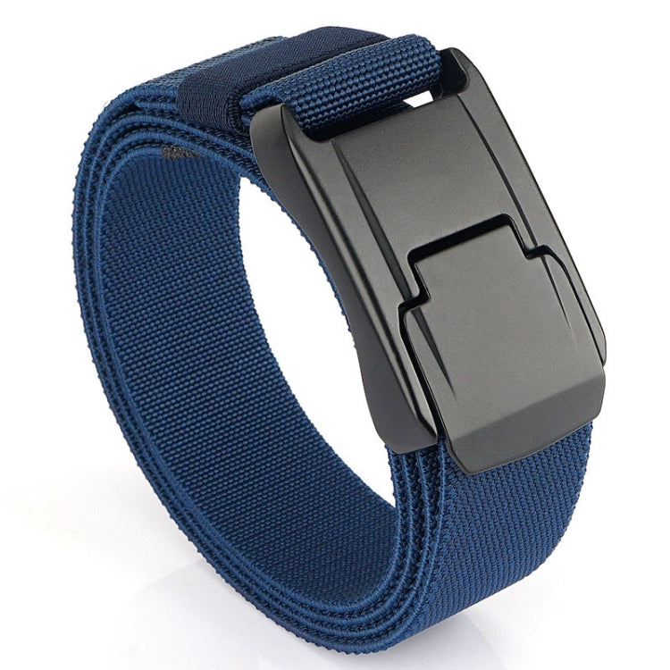 Men Casual Fashion Stretch Woven Quick Buckle Belt, Length: