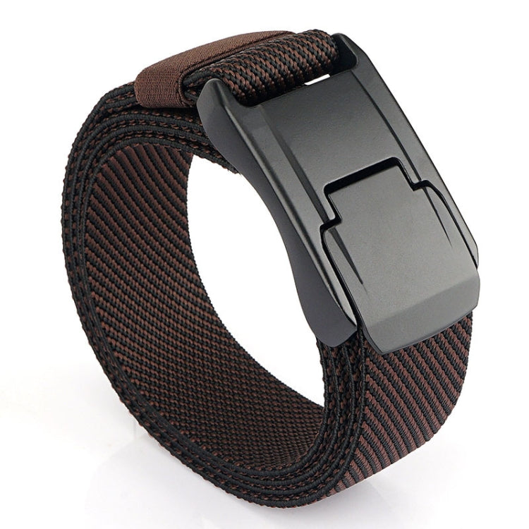 Men Casual Fashion Stretch Woven Quick Buckle Belt, Length: