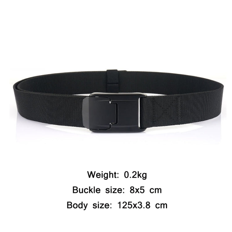 Men Casual Fashion Stretch Woven Quick Buckle Belt, Length: