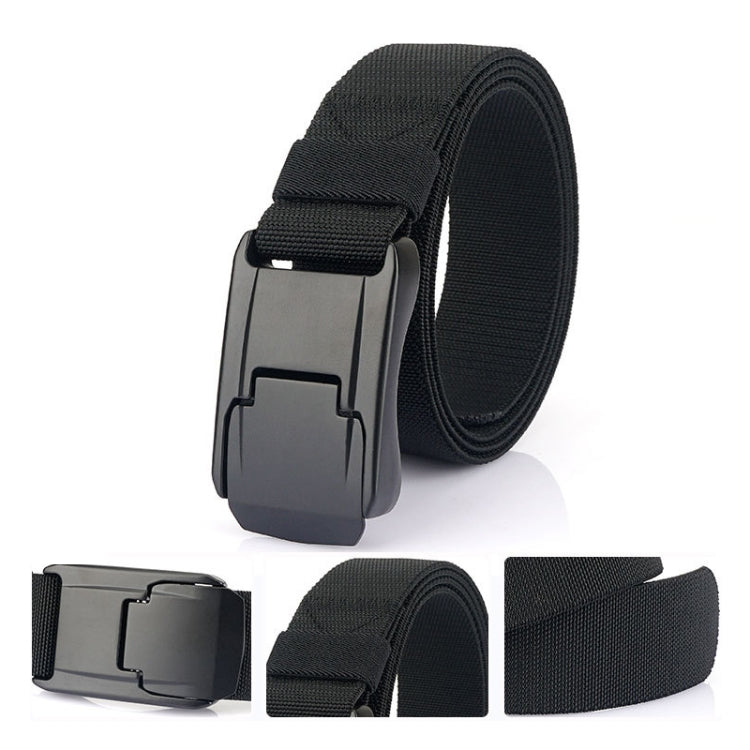 Men Casual Fashion Stretch Woven Quick Buckle Belt, Length: