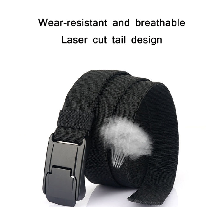 Men Casual Fashion Stretch Woven Quick Buckle Belt, Length: