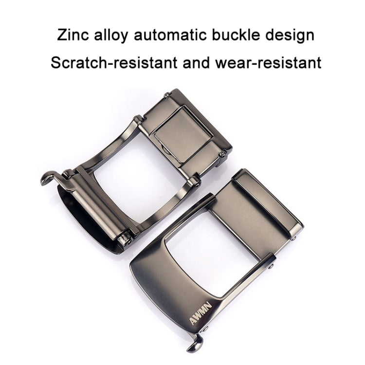 AWMN Men Nylon Cutout Automatic Buckle Toothless Belt, Length: