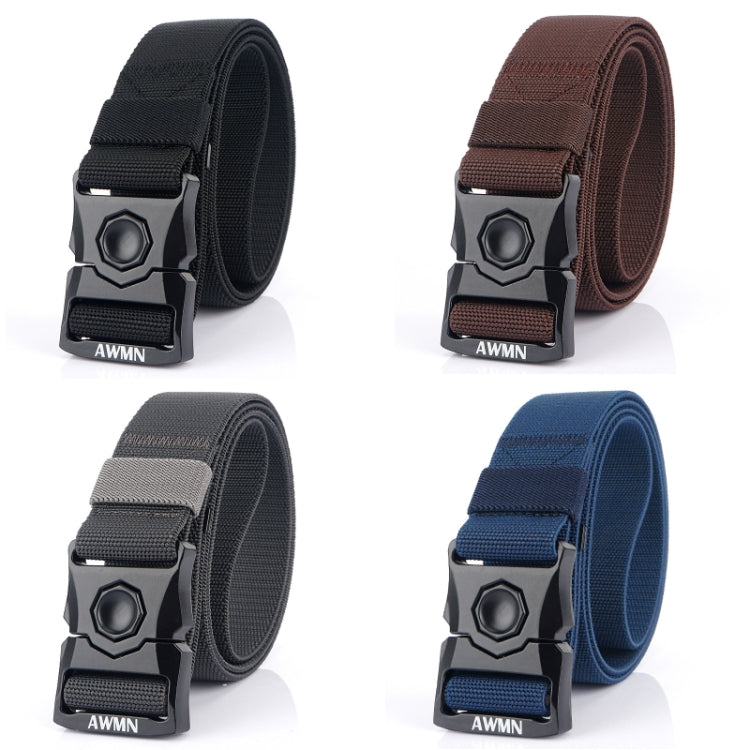 AWMN Outdoor Men Versatile Buckle Elastic Belt, Length: