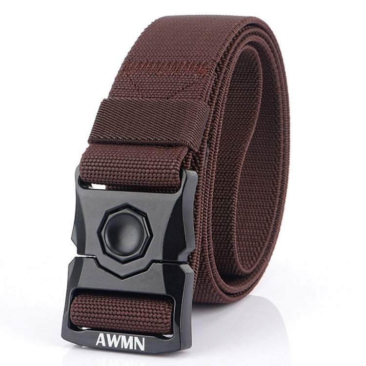 AWMN Outdoor Men Versatile Buckle Elastic Belt, Length: