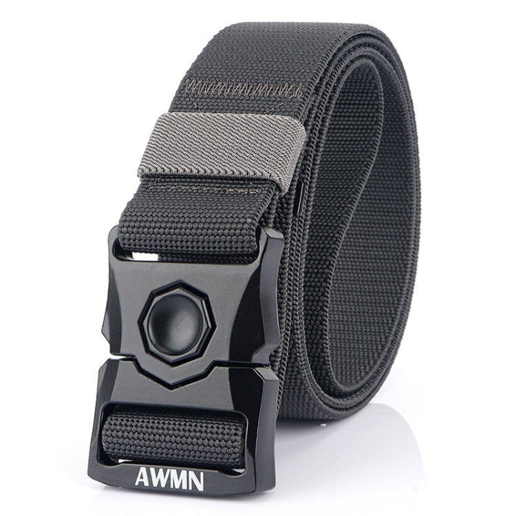AWMN Outdoor Men Versatile Buckle Elastic Belt, Length: