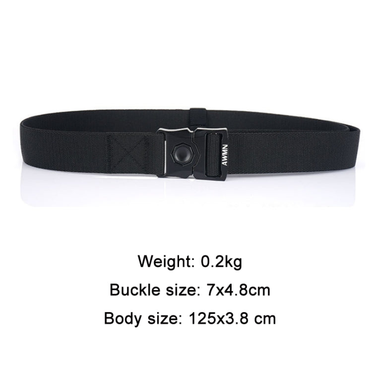 AWMN Outdoor Men Versatile Buckle Elastic Belt, Length: