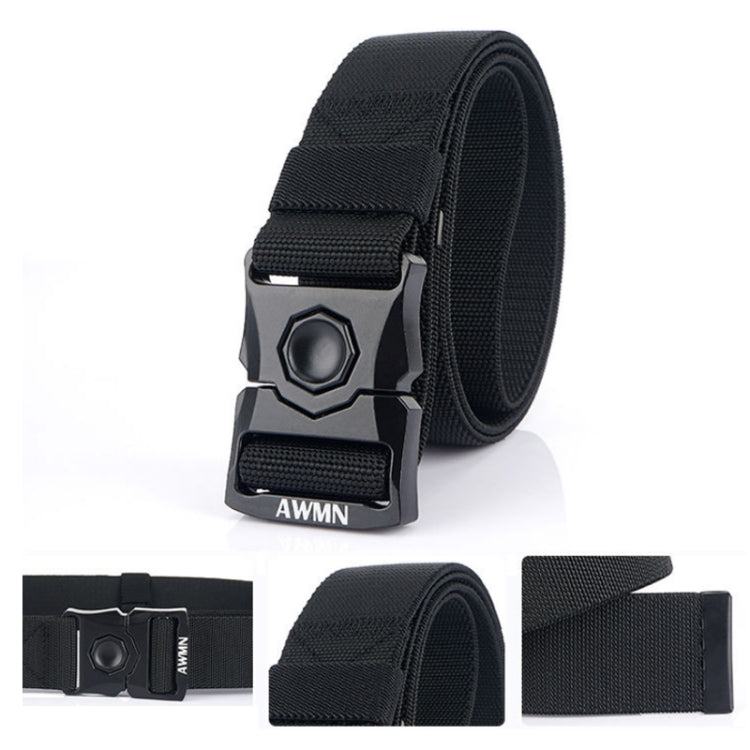 AWMN Outdoor Men Versatile Buckle Elastic Belt, Length:
