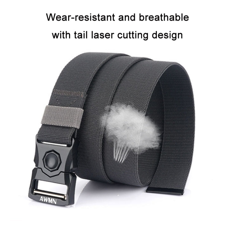 AWMN Outdoor Men Versatile Buckle Elastic Belt, Length: