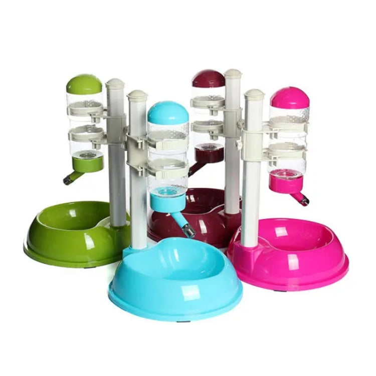 Pet Anti-Skid & Leak-Proof Automatic Water Dispenser, Green, Wine Red, Rose Red, Blue