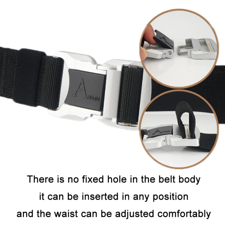 Outdoor Leisure Aluminum Alloy Safety Buckle Belt, Length: