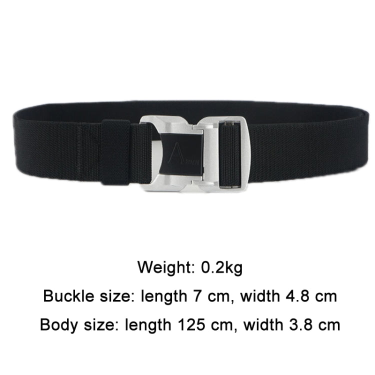 Outdoor Leisure Aluminum Alloy Safety Buckle Belt, Length: