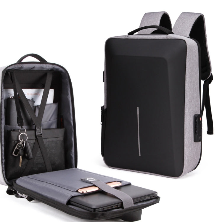 Men Business Shoulder USB External Interface Computer Bag, Color: 8001 Black, 8001 Black, 8001 Gray, 8001 Blue, 8001 Red, 8003 Black, 8003 Gray, 8001-J Black, 8001-J Gray, 8001-J Blue, 8001-J Red