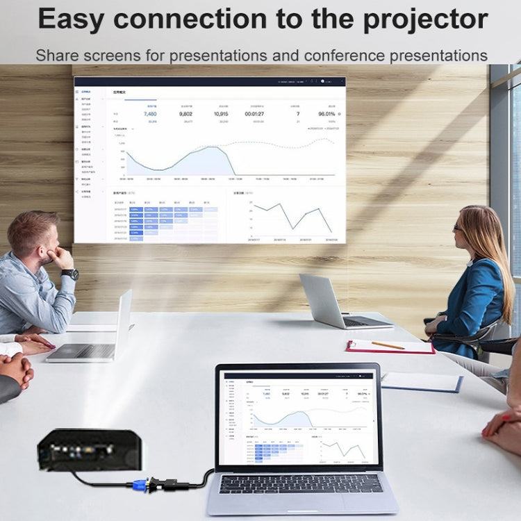 HDMI Female To VGA Male With Audio Adapter Computer Monitor TV Projector Converter, White, Gold, Black