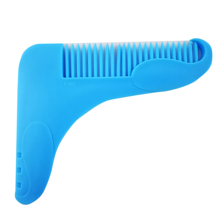 5PCS Beard -Shaped Template Comb Beard Shaped Comb Color Random Delivery, Style: