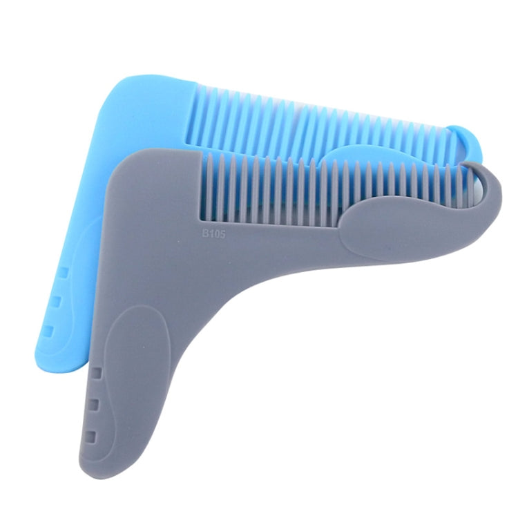 5PCS Beard -Shaped Template Comb Beard Shaped Comb Color Random Delivery, Style: