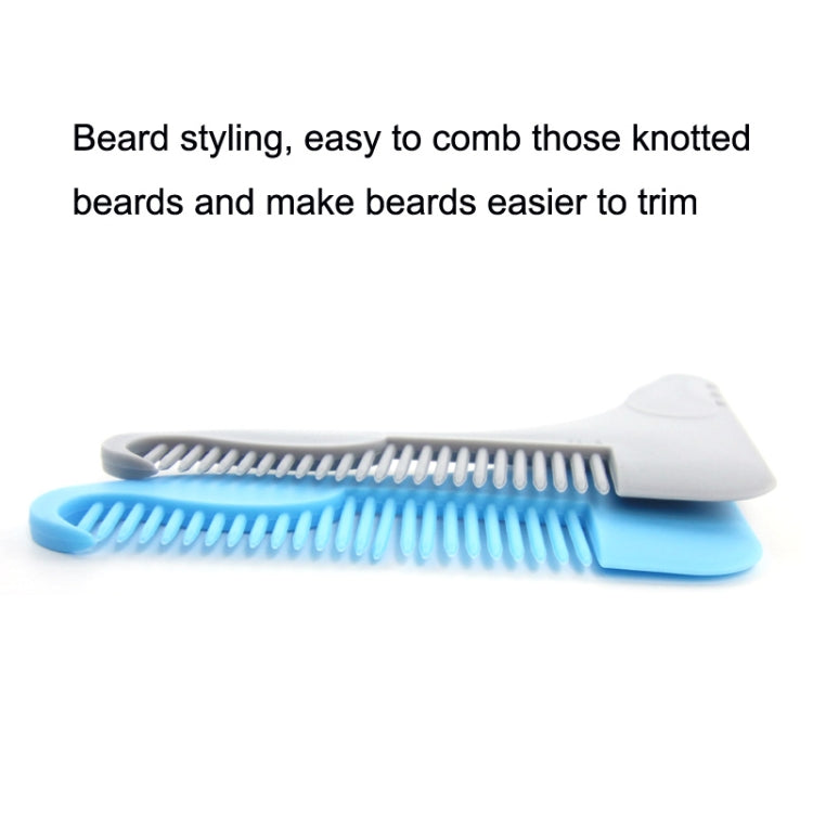 5PCS Beard -Shaped Template Comb Beard Shaped Comb Color Random Delivery, Style: