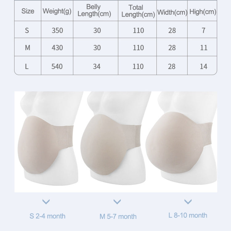 Memory Foam Pregnant Women Props Lightweight Breathable Simulation Fake Belly