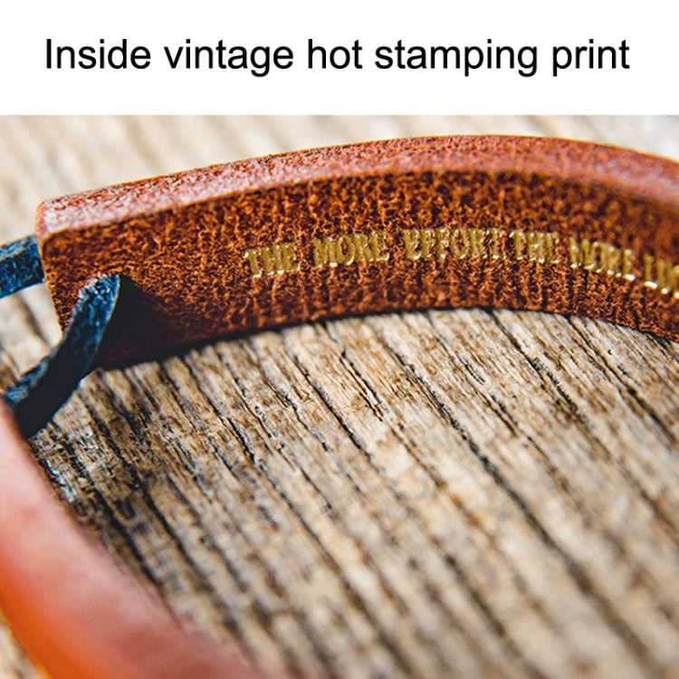 Men Vintage Vegetable Tanned Leather Ring of Life Couple Jewelry Bracelet