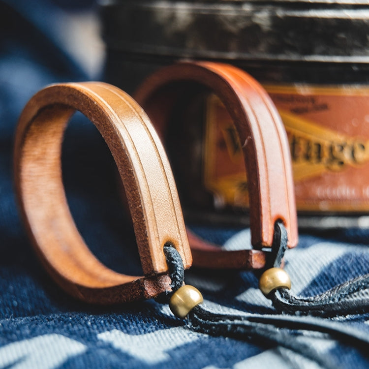 Men Vintage Vegetable Tanned Leather Ring of Life Couple Jewelry Bracelet