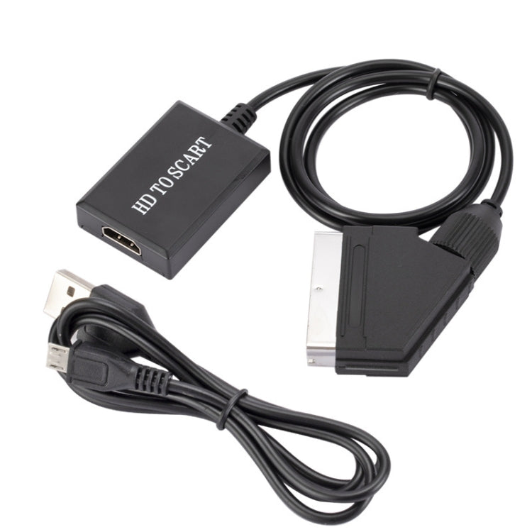 HDMI To Scart Converter 1080p HD Video Adapter, HDMI to SCART 1080P