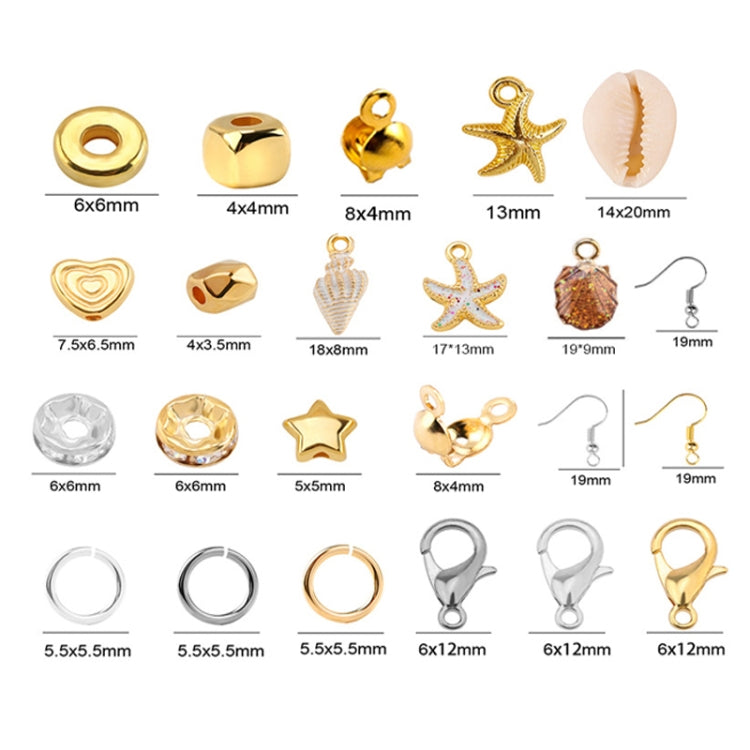 6 Grids / Box Soft Pottery Beading Set DIY Bracelet Necklace Making