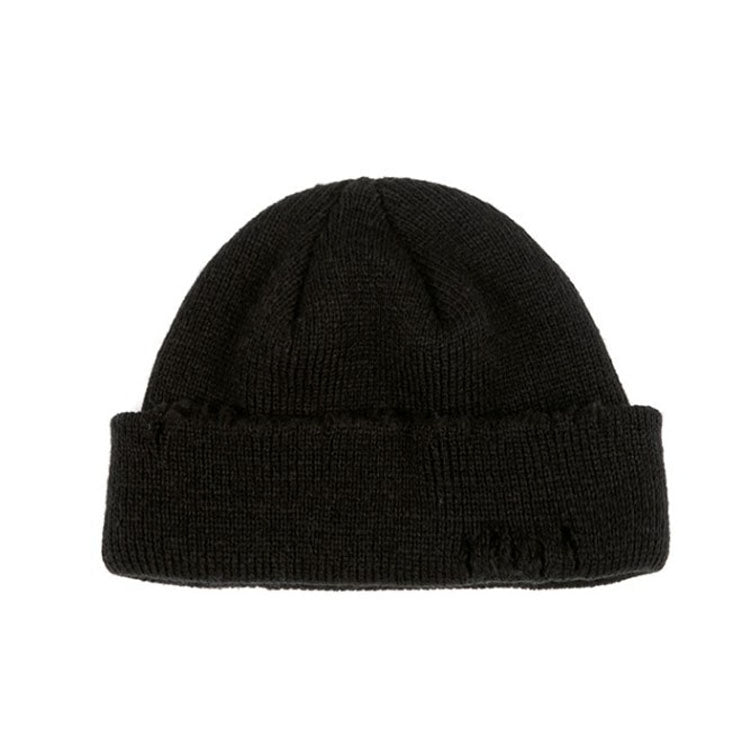 Ripped Beggar Knitted Hat Punk Autumn and Winter Woolen Cap
