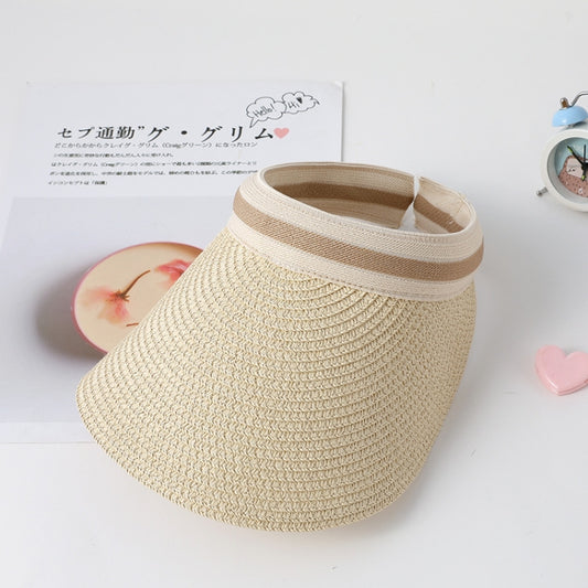 Parent-child Beach Sun Protection Empty Top Sunshade Straw Hat